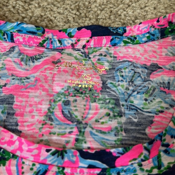 Lilly Pulitzer Etta scoop neck tee XXS - Picture 4 of 5